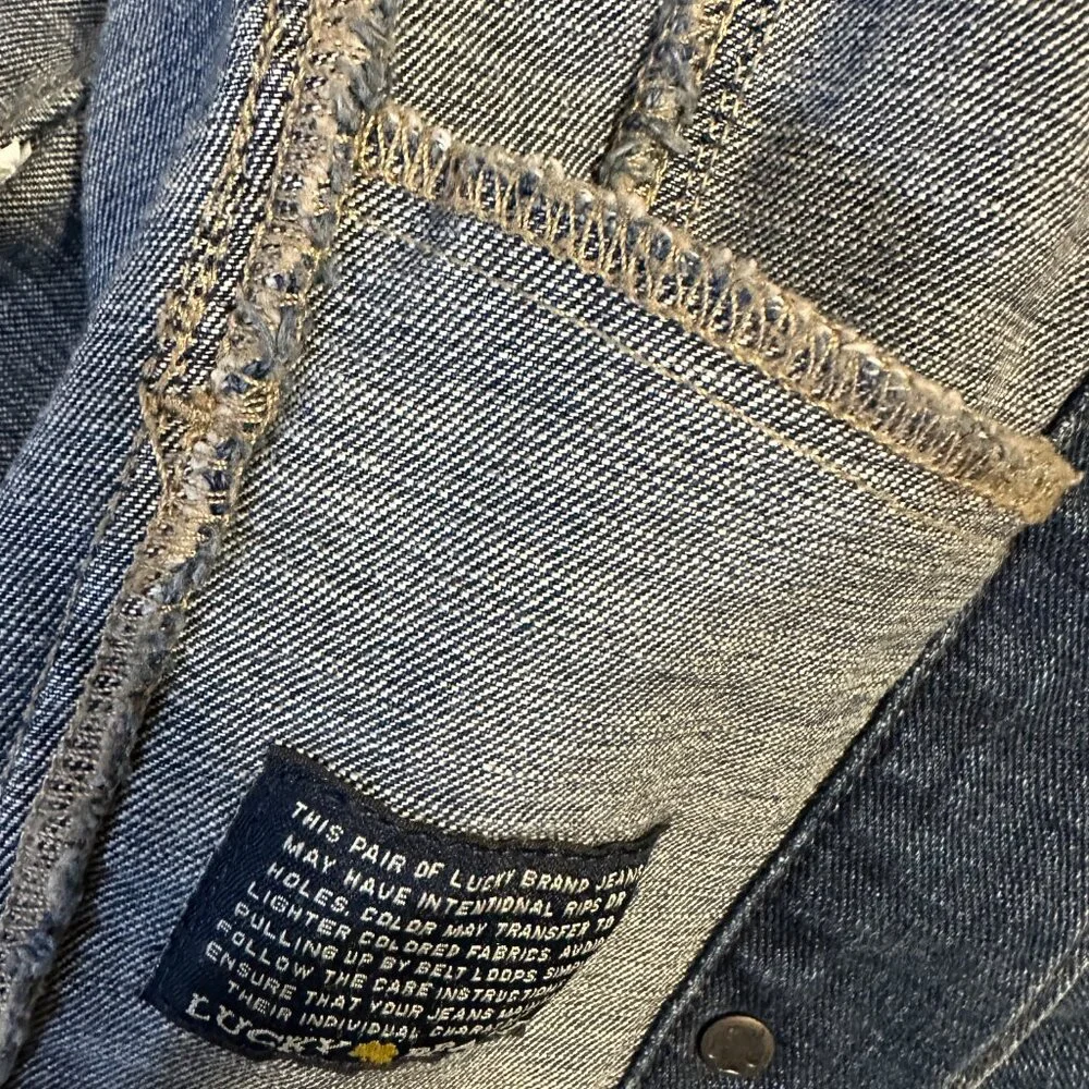 Lucky Brand Jean Jacket Girls Size M EUC